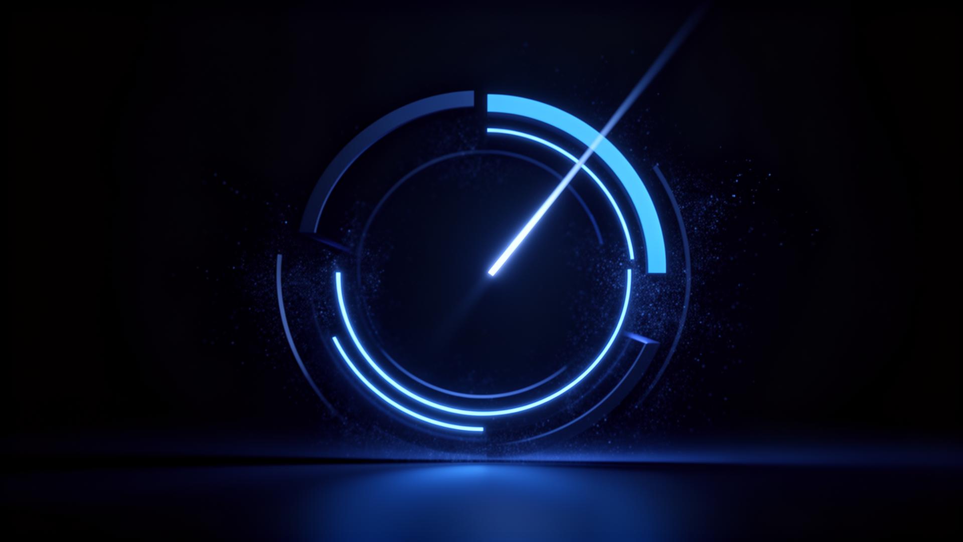Luminous abstract calendar motif